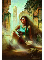 Art Print "C'est une nouvelle aventure" de Lara Croft par Inna Vjuzhanina