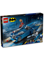 LEGO Batman avec la batmobile contre Harley Quinn et Mr.Freeze