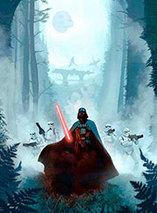 Lithographie Star Wars Le Retour du Jedi par Jeremy Saliba