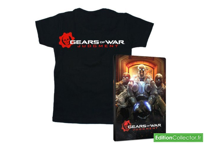 steelbook et T-shirt gears of war judgment