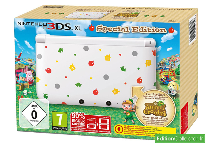 edition speciale console 3ds xl Animal Crossing New Leaf