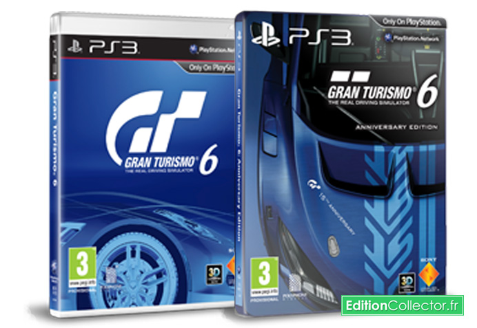mise a jour steelbook gran turismo 6 edition anniversary