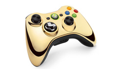 Manette Xbox 360 sans fil or