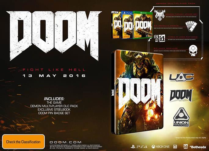doom steelbook exclusif
