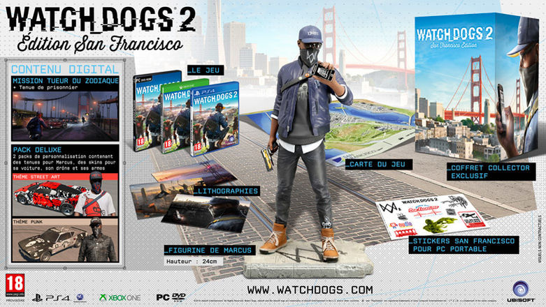 watch dogs 2 édition collector san fransisco