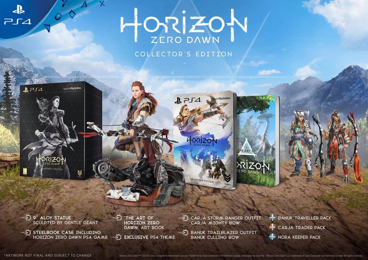 édition collector pour Horizon Zero dawn