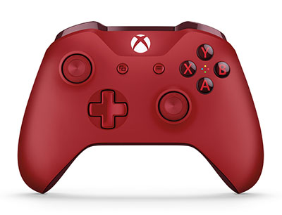 Manette sans fil Xbox rouge