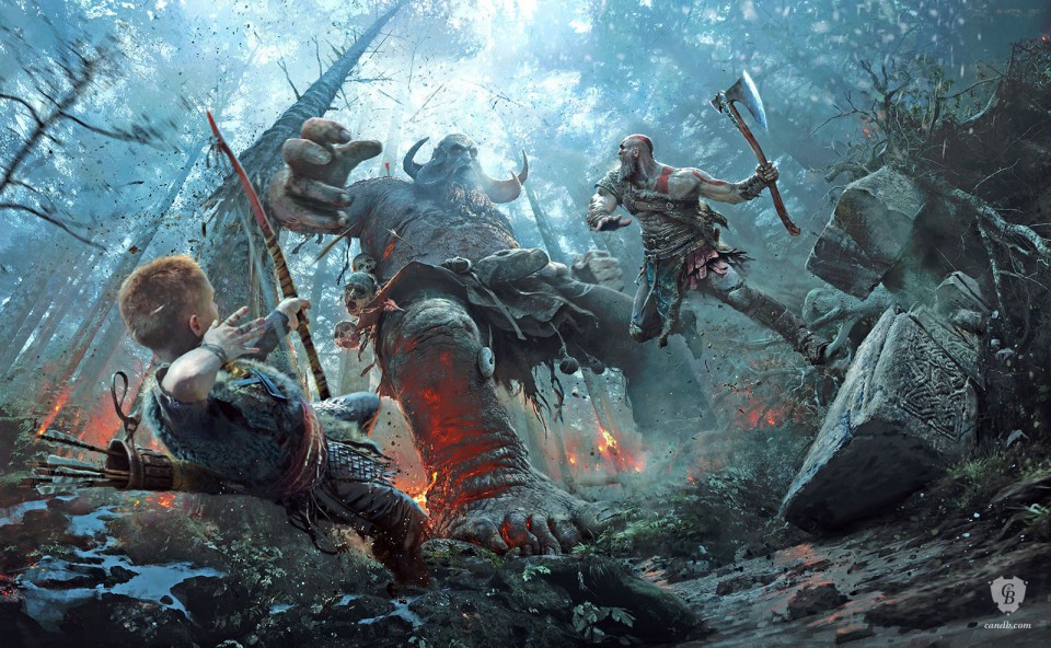 A New Beginning is the concept art created by José Cabrera for the God of War Game by SONY Santa Monica Studios
