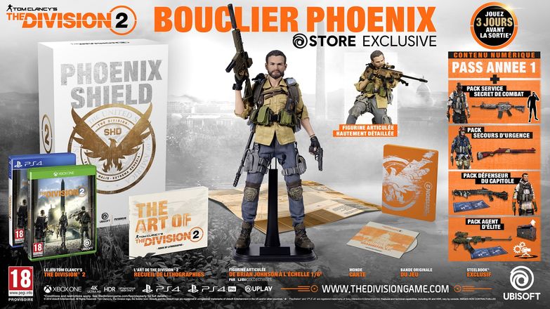 édition collector bouclier phonix division 2