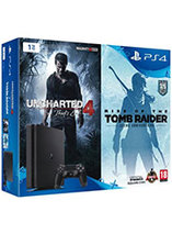 Bundle PS4 Slim 1To + Uncharted 4 + Rise of the Tomb Raider