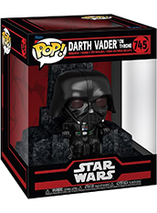 Figurine Funko Pop Deluxe Star Wars de Dark Vador sur son trône