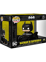 Figurine Funko Pop Rides Deluxe Batman 85ème Anniversaire de Batman en Batmobile