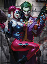 Premium art Print The Joker & Harley Quinn