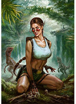 Art Print 25ème anniversaire de Lara Croft par Inna Vjuzhanina