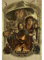 The Lord of the Rings : The Fellowship of the Ring 20th Anniversary Poster par Ruiz Burgos
