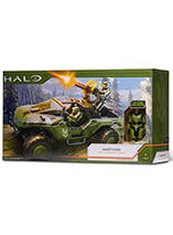 Pack figurine articulée Master Chief avec le M12 Warthog dans Halo
