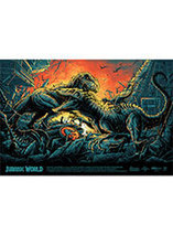 Sérigraphie Jurassic World par Dan Mumford
