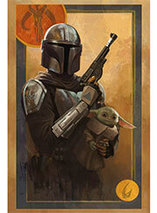 Star Wars The Mandalorian “Tribe of Two” – Lithographie par Kayla Woodside