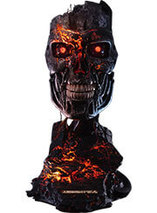 Réplique tête Terminator 2 T-800 taille réelle – version endommagée par Pure Arts