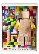 Figurine LEGO en bois