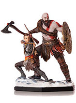 Figurine Kratos & Atreus dans God of War par Iron Studios