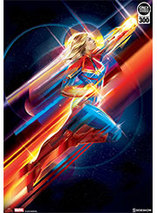 Captain Marvel : Higher, Further, Faster – Premium Art Print par Sideshow