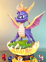 Figurine Spyro le Dragon en résine par F4F