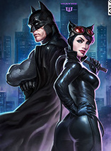 Batman & Catwoman – Premium Art Print Sideshow