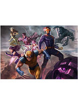 X-men Blue Team Art Print par Sideshow