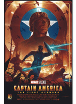 Sérigraphie Captain America : The First Avengers par Juan Ramos