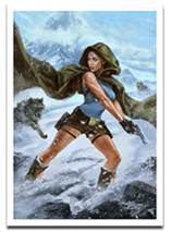 Art Print de Lara Croft dans le premier Tomb Raider par Inna Vjuzhanina