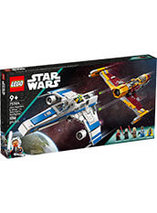 LEGO Star Wars de L’E-wing de la Nouvelle République contre le chasseur de Shin Hati