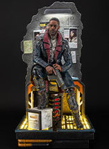 Statuette en résine de Solomon Reed (Idris Elba) dans Cyberpunk 2077 par Purearts