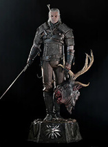 Statuette en résine de Geralt de Riv dans The Witcher 3 par Purearts (prestige line)