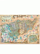 Lithographie de la carte d'Horizon Forbidden West