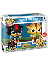 Figurines Funko Pop Sonic de Shadow et Super Shadow 