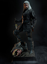 Statuette en silicone de Geralt de Riv de la série The Witcher par JND