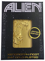 Lingot plaqué or 24 carats Alien