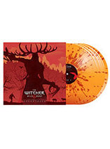 Bande originale Witcher 3 -vinyles orange avec éclaboussures rouge