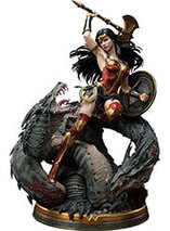 Statuette Wonder Woman vs l’hydre à trois têtes par Prime 1 studio