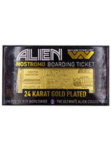Ticket d’Embarquement Alien en Or 24k – édition limitée exclu Zavvi