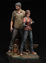Figurines de Joel et Ellie dans The Last of Us Remastered par Mamegyorai
