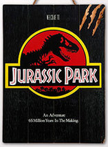 Poster 3D Jurassic Park – WOODARTS 3D