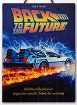 Poster 3D Back to the Future (Retour vers le Futur) – WOODARTS 3D