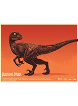 Sérigraphie Jurassic Park – “C’est juste comme une grosse dinde”