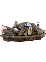 Diorama du Triceratops dans Jurassic Park par Iron Studios