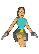 Pin’s géant Tomb Raider Lara Croft retro