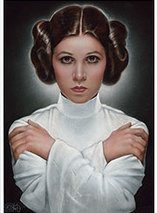 Premium art print Leia Princesse d’Alderaan par Olivia De Berardinis