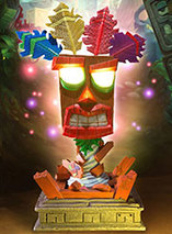 Figurine du masque Aku Aku dans Crash Bandicoot par F4F
