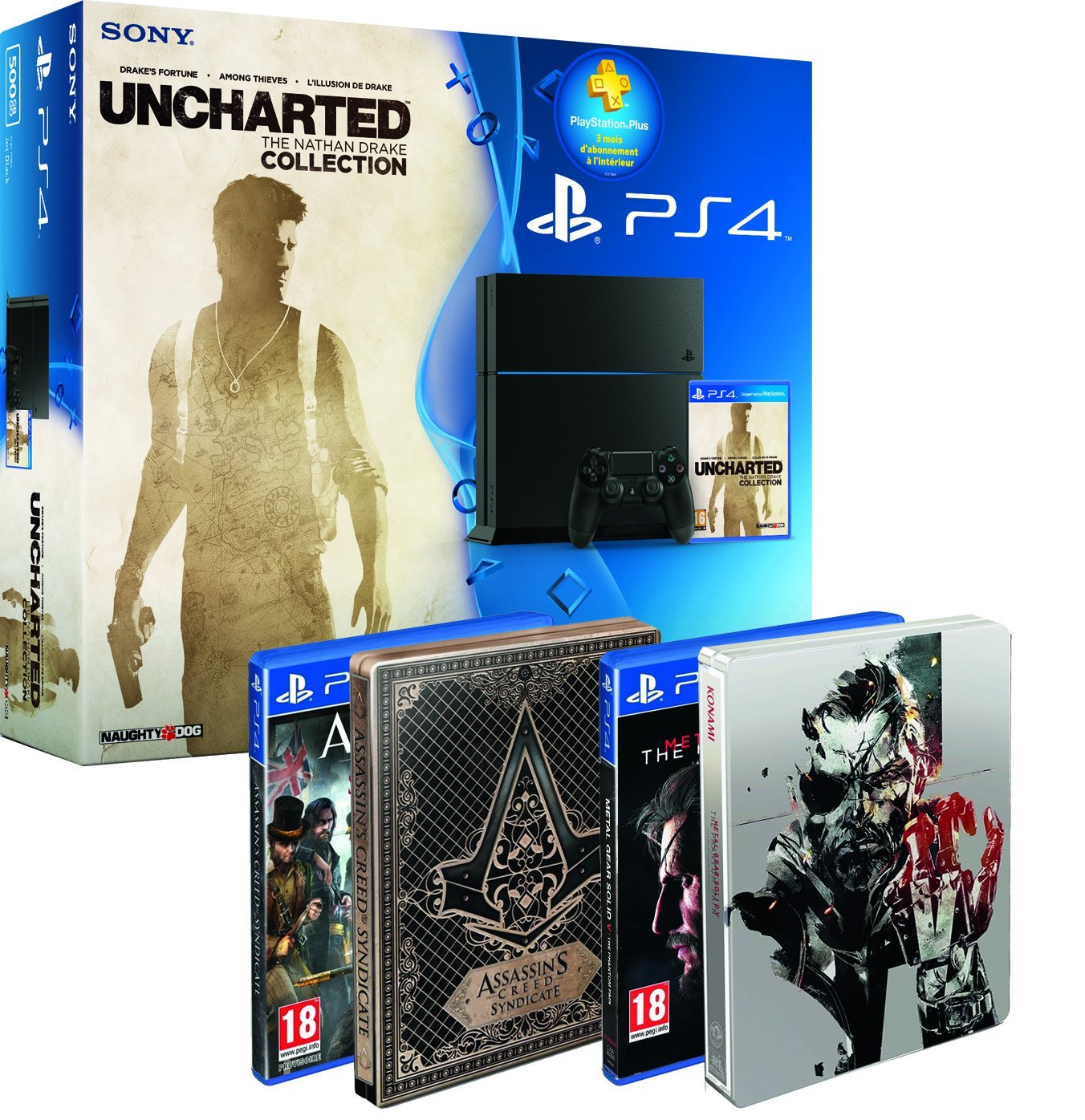 pack-ps4-uncharted-collection-assassins-creed-syndicate-metal-gear-solid-v-the-phantom-pain-2-steelbook